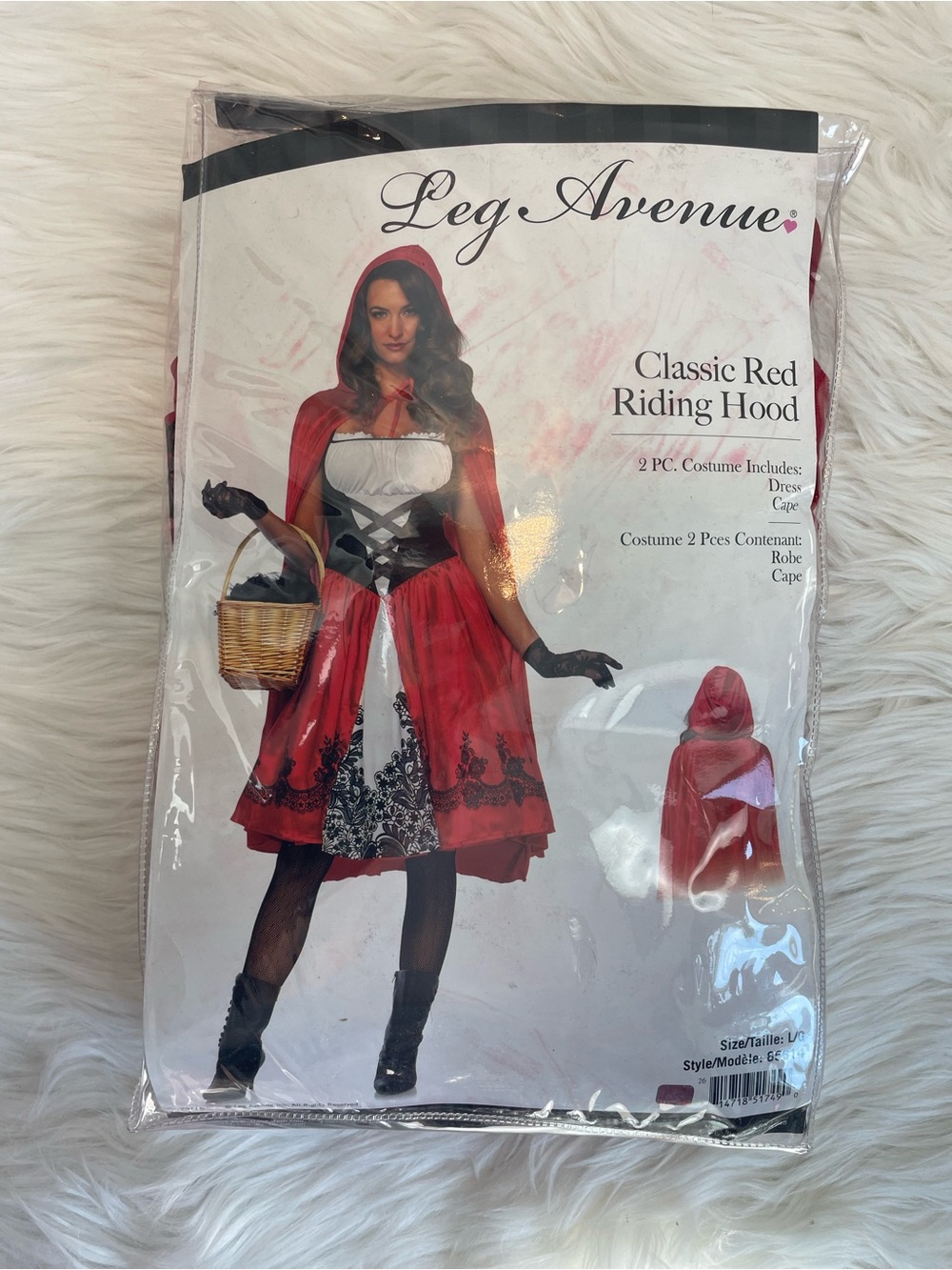 Classic Red Riding Hood 2-Pc Costume, Large